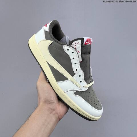 Travis Scott x Air Jordan 1 Low Reverse Mocha 3 0 AIR JORDAN 1 Aj1 Lifestyle BS-66650