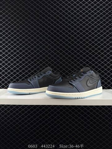 Jordan Air Jordan 1 Low Midnight Navy Dark Grey Black Light Blue Cream EU 36-46 Sneaker - Unisex BS-81269
