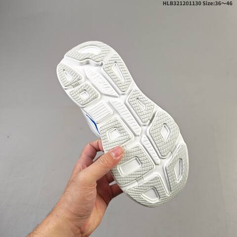 HOKA ONE ONE Bondi 9 White Blue Red EU 36-46 Running Shoe Running Sneakers - Unisex (BS-69440)