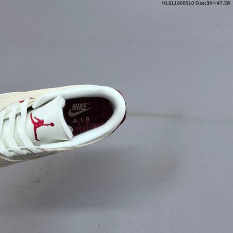 Jordan Air Jordan 3 Retro White Cream Red 36 47 5 Basketball - Unisex (BS-65999)