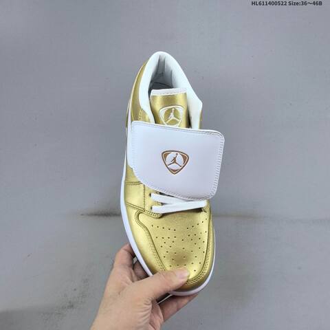 Jordan Air Jordan 1 Low Gold White EU 36-46 Basketball - Unisex (BS-65903)