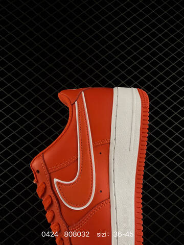 Nike Air Force 1 Low Picante Red With White Accents White Midsole Red Outsole EU 36-45 Lifestyle - Unisex BS-71903