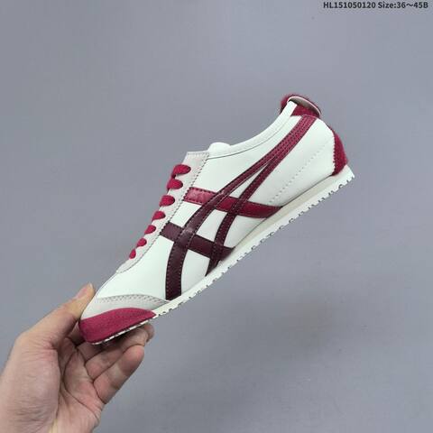 Onitsuka Tiger MEXICO 66 CNY Cream White Burgundy Light Gray EU 36-45 Sneaker Casual Sneakers - Unisex (BS-69053)