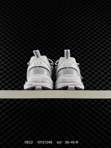 Nike Air Monarch IV White Black Grey EU 36-45 Training Shoe - Unisex (BS-70648)
