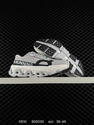 On Cloudmonster 2 Grey Purple White Black Yellow EU 36-45 Running Shoe Running Sneakers - Unisex (BS-85301)