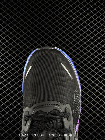 Nike Air Zoom Vomero Premium ReactX Black With Gradient Purple-pink-blue Lightning Outsole EU 36-46 Half Sizes Available Running - Unisex (BS-71922)