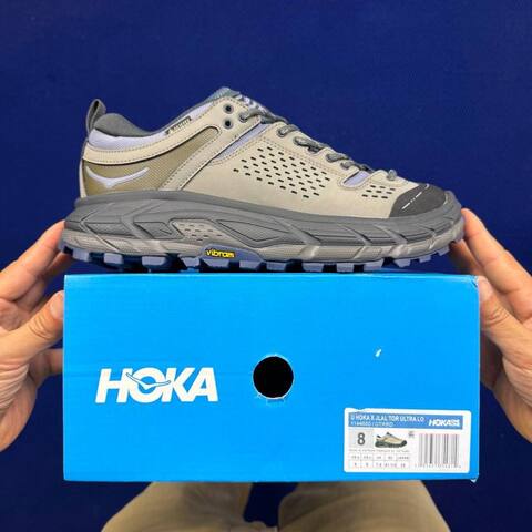HOKA Tor Ultra Beige Grey Black Olive Trail Shoe Trail Running Sneakers BS-86820
