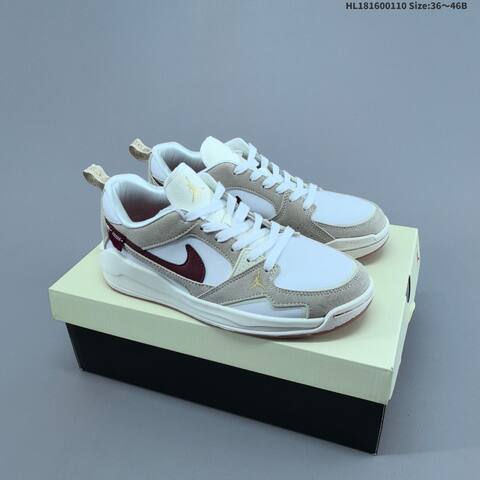Jordan Air Jordan CMFT Era White Grey Burgundy 36-46B Casual - Women's (BS-67018)