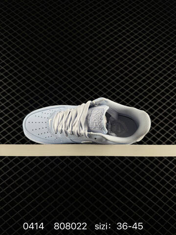 Nike Air Force 1 07 Pale Blue With White Swoosh White Midsole Satin Laces EU 36-45 Lifestyle - Unisex (BS-72104)