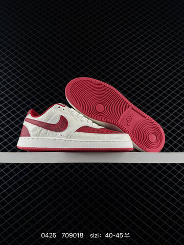 Nike Court Vision Low Sail University Red Sail Dark Grey EU 40-45 With Half Sizes Lifestyle - Men's (BS-71873)