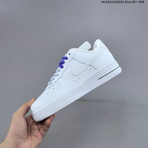 Nike Air Force 1 07 White Purple Green EU 36-45 Sneaker - Unisex BS-60547