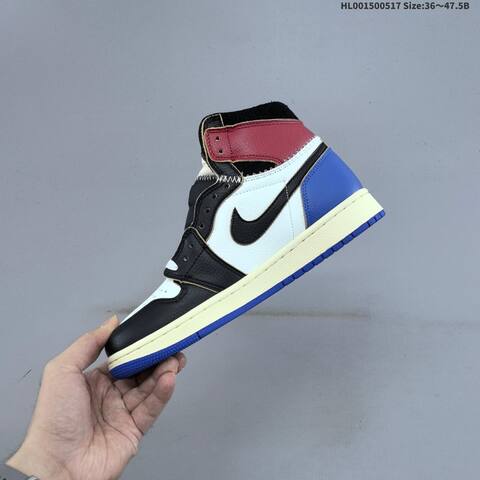 Jordan Union LA x Fragment Design x Air Jordan 1 Retro High OG TOP3 Black White Red Blue EU 36-47 5 Basketball - Unisex (BS-65940)