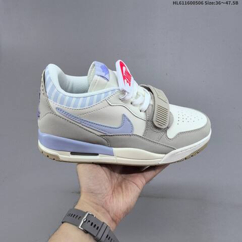 Jordan Legacy 312 Low Sail Light Grey Light Purple EU 36-47 5 Basketball - Unisex (BS-64245)