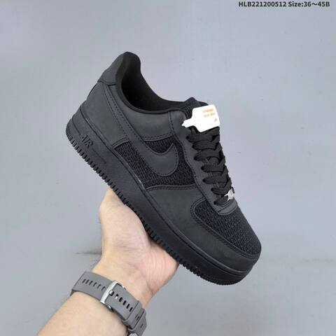 Nike Air Force 1 07 All Black EU 36 45 Sneaker EU 36-45 - Unisex BS-60391