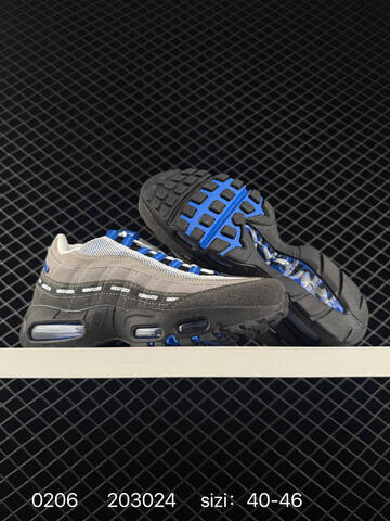 Nike UNDEFEATED x Air Max 95 OG Big Bubble IB4523-002 Grey Black White Blue EU 40-46 Lifestyle - Men's (BS-72809)