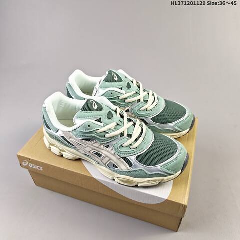 ASICS GEL-NYC White Silver Navy Gray EU 36-45 Running Shoe Running Sneakers - Unisex (BS-69209)
