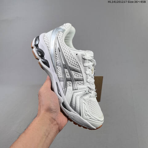 ASICS Gel-Kayano 14 White Silver Black Pink EU 36-45 Running Shoe Running Sneakers - Unisex (BS-69145)