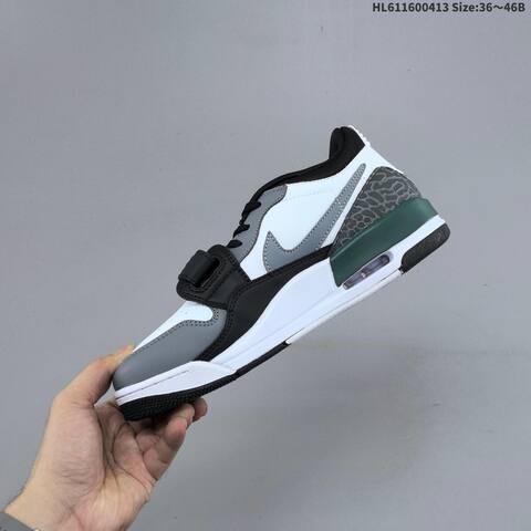 Nike Air Jordan Legacy 312 White Gray Black Green 36 46 Lifestyle - Unisex (BS-66206)