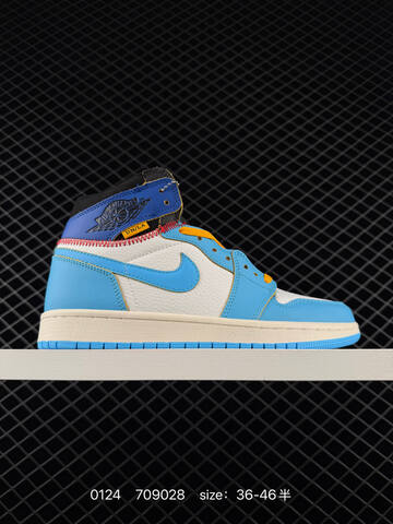 Jordan Air Jordan 1 Retro High Union Los Angeles White Red Blue Black Cream EU 36-46 Basketball Shoe - Unisex (BS-79779)