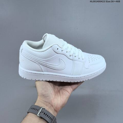 Jordan Air Jordan 1 Low Triple White EU 36-46 Basketball - Unisex (BS-66078)