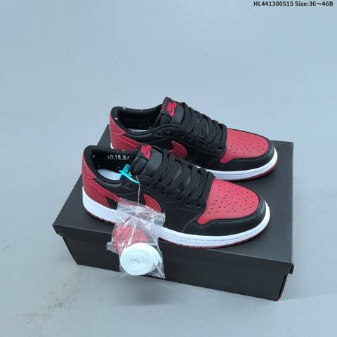 Jordan Air Jordan 1 Low OG Black Red EU 36-46 Basketball - Unisex (BS-65963)