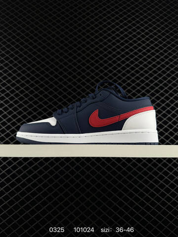 Jordan Air Jordan 1 Low White Light Grey Navy Blue EU 36-46 Sneaker - Unisex (BS-79602)