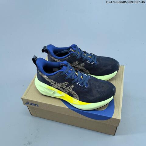 ASICS NOVABLAST 5 LE 1011B974 Black Silver Blue Green EU 36-45 Running Shoe Running Sneakers - Unisex (BS-68860)