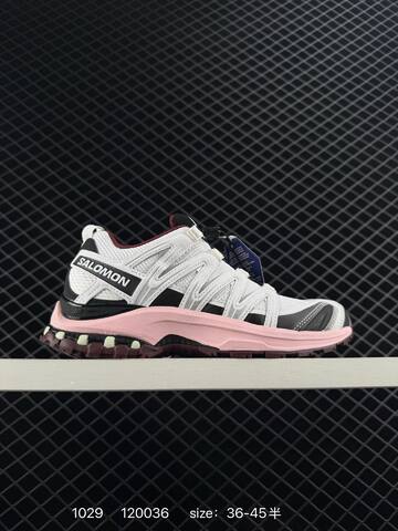 Salomon XA PRO 3D 478676 White Black Pink Burgundy EU 36-45 Trail Shoe Trail Running Sneakers - Unisex (BS-85944)
