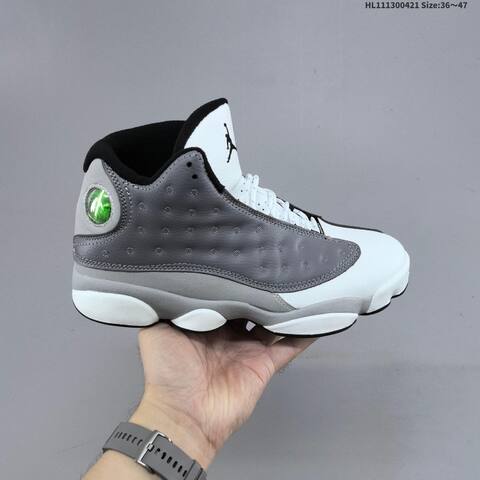 Jordan Air Jordan 13 White Gray Black 36 47 Basketball - Unisex (BS-66098)