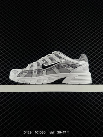 Nike P-6000 Grey White Black EU 36-47 5 Running - Unisex (BS-71770)