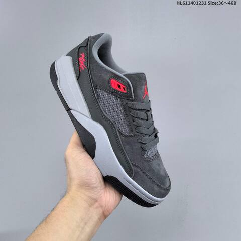 Jordan Flight Court Dark Grey Black Red EU 36-46 Casual - Unisex (BS-67169)