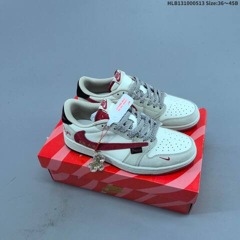 Nike Air Jordan 1 Low White Red Black EU 36-45 Lifestyle - Unisex BS-65973