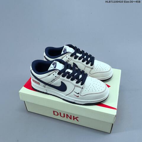 Nike Dunk SB Low Supreme Off White Navy Red Black EU 36-45 Skate Shoe - Unisex (BS-60848)