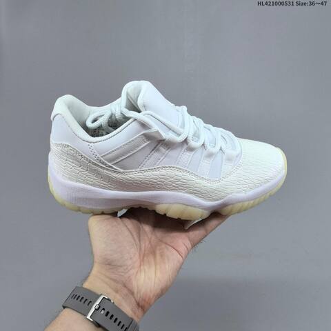 Jordan Air Jordan 11 Retro Low White Cherry Red 36 47 Basketball - Unisex (BS-65834)
