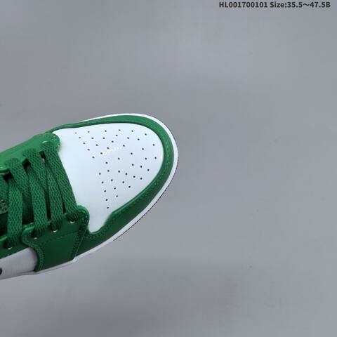 Jordan Air Jordan 1 Low Pine Green White Black 35 5 47 5 Casual - Unisex (BS-67145)