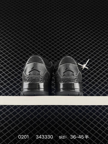 Jordan Air Jordan 3 Retro Black White EU 36-45 Basketball Shoe - Unisex BS-79734