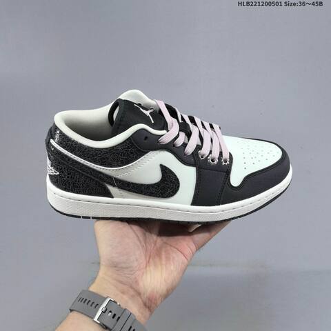 Jordan Air Jordan 1 Low White Black EU 36-45 Basketball - Unisex (BS-66061)