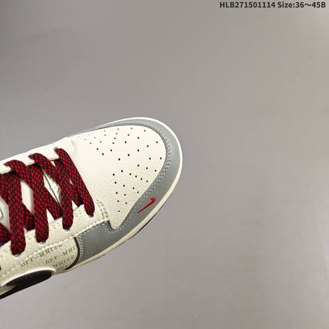 Nike SB Dunk Low Retro DIY Off White Black Red Grey EU 36-45 Skate Shoe - Unisex (BS-63729)
