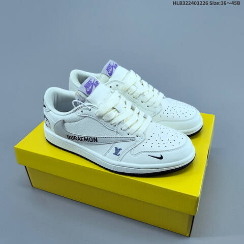 Nike Air Jordan 1 Low White Black EU 36-45 Lifestyle - Unisex BS-67256