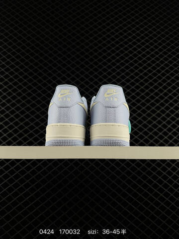 Nike Air Force 1 07 Light Blue And Cream White EU 36-45 With Half Sizes Lifestyle - Unisex BS-71897