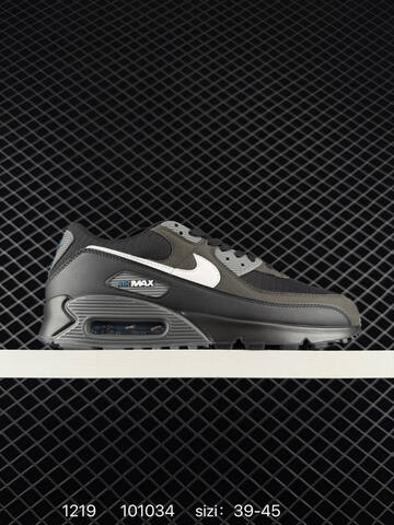 Nike Air Max 90 Grey Black White With Red Air Unit 39-45 Lifestyle - Unisex (BS-73607)