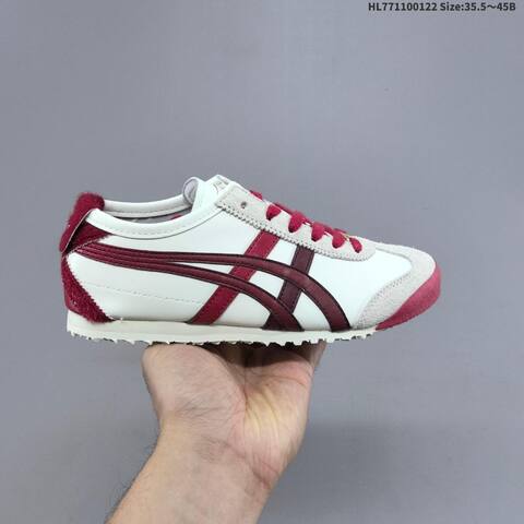 Onitsuka Tiger Mexico 66 White Burgundy Cream Red 35 5 To 45 Sneaker Casual Sneakers - Unisex (BS-69043)