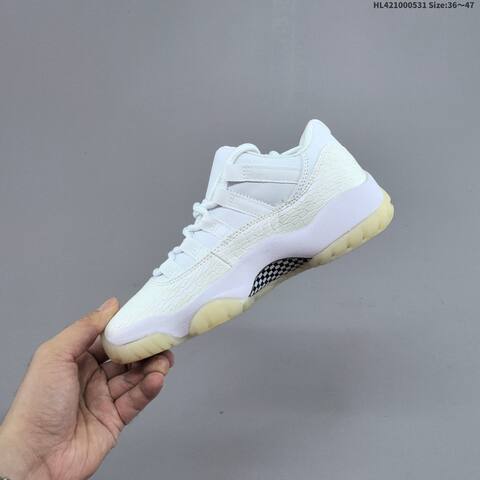Jordan Air Jordan 11 Retro Low White Cherry Red 36 47 Basketball - Unisex (BS-65834)