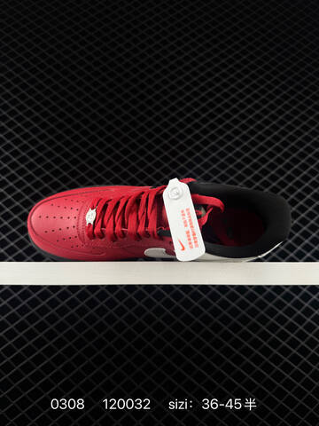 Nike Air Force 1 07 Red White Black Silver EU 36-45 Lifestyle - Unisex (BS-72743)