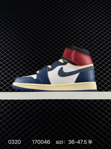 Jordan Air Jordan 1 Retro High OG White Blue Red Cream Black EU 36-47 5 Basketball Shoe - Unisex BS-79642