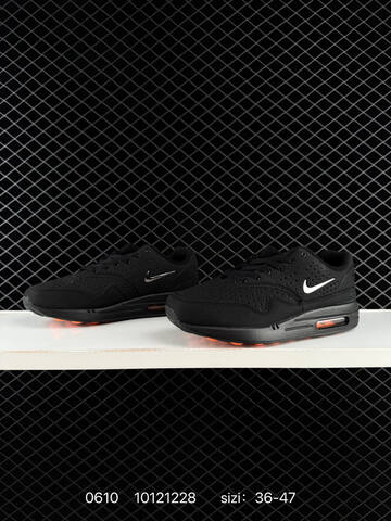 Nike Air Max 1 Black Silver Orange EU 36-47 Lifestyle - Unisex BS-70845