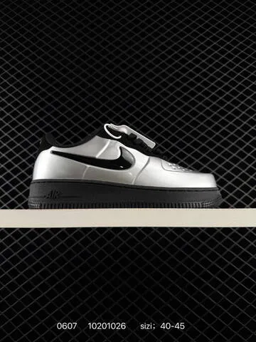 Nike Air Force 1 07 LV8 Black Silver White Orange 40-45 Lifestyle - Men s BS-70928