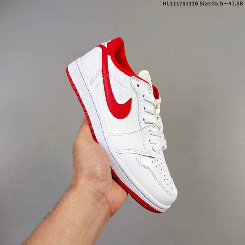 Jordan Air Jordan 1 Retro Low OG White Red EU 35 5-47 5 Casual - Unisex (BS-63604)