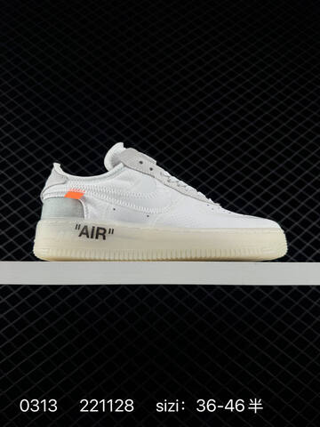 Nike Air Force 1 Low Off-White Volt Black And Black White EU 36-46 5 Lifestyle - Unisex (BS-72670)