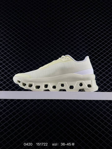 On Cloudmonster 2 Pale Yellow Off White EU 36-45 Running Shoe Running Sneakers - Unisex (BS-85346)